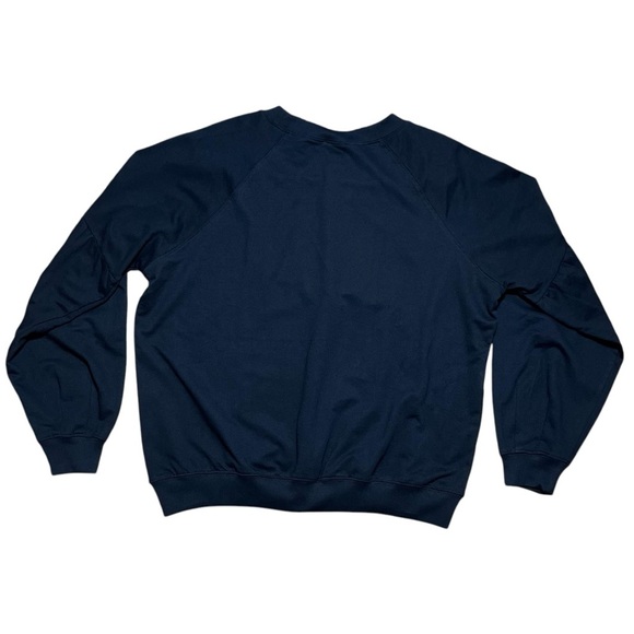 Sofia Vergara Embroidered Evil Eye Drop Shoulder Sweatshirt NWT In Black Sz L - Picture 2 of 13